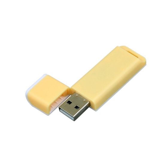 USB 2.0- флешка на 64 Гб с оригинальным двухцветным корпусом-1