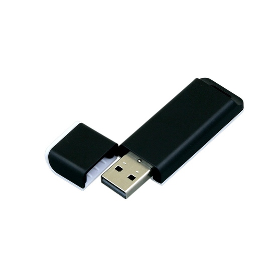 USB 2.0- флешка на 64 Гб с оригинальным двухцветным корпусом-1