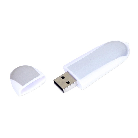 USB 2.0- флешка промо на 32 Гб овальной формы-1