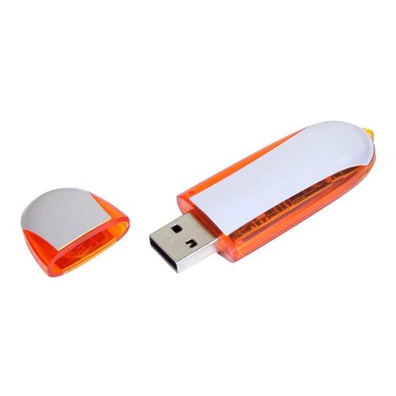 USB 2.0- флешка промо на 32 Гб овальной формы-1