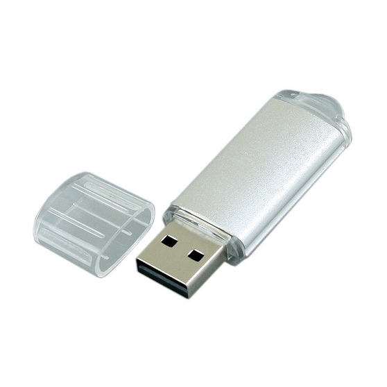 USB 2.0- флешка на 16 Гб с прозрачным колпачком-1