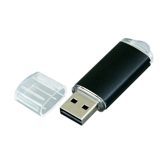 USB 2.0- флешка на 16 Гб с прозрачным колпачком-1