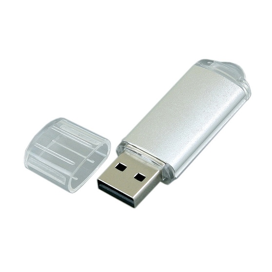 USB 2.0- флешка на 64 Гб с прозрачным колпачком-1