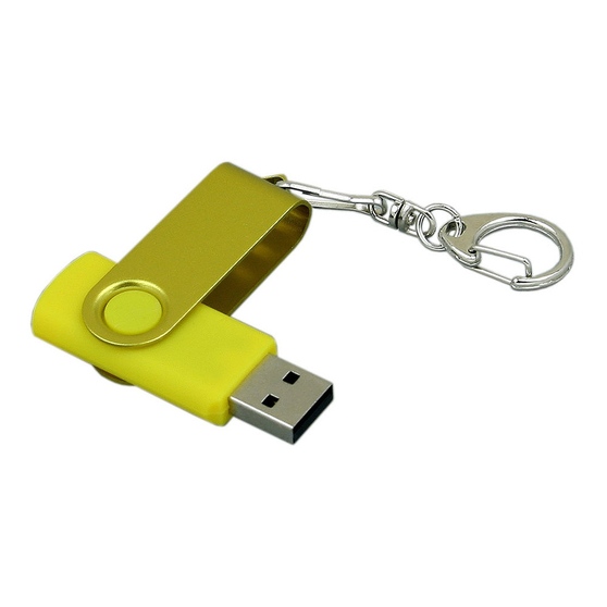 USB 2.0- флешка промо на 32 Гб с поворотным механизмом и однотонным металлическим клипом-2