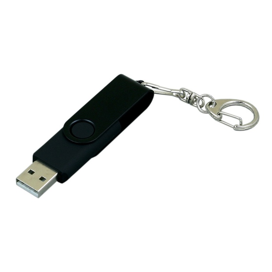USB 2.0- флешка промо на 32 Гб с поворотным механизмом и однотонным металлическим клипом-1