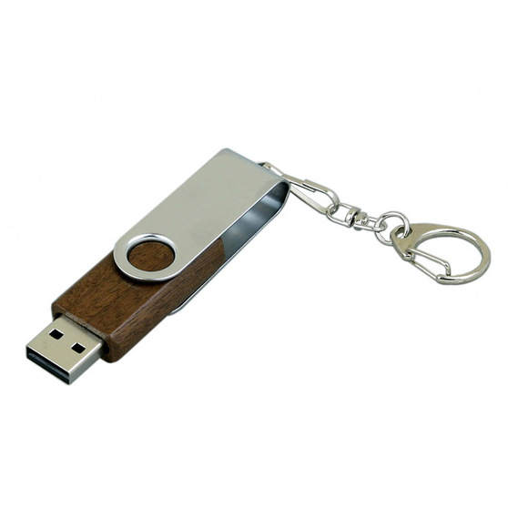 USB 2.0- флешка промо на 16 Гб с поворотным механизмом-1