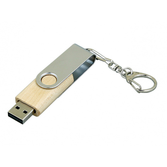 USB 2.0- флешка промо на 16 Гб с поворотным механизмом-1