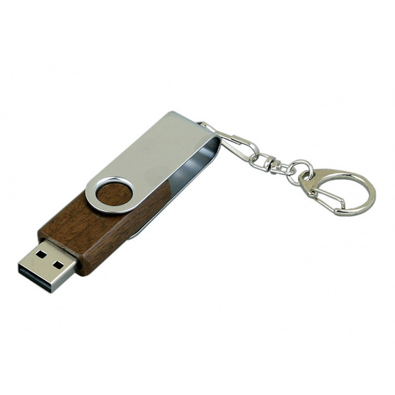 USB 2.0- флешка промо на 64 Гб с поворотным механизмом-1
