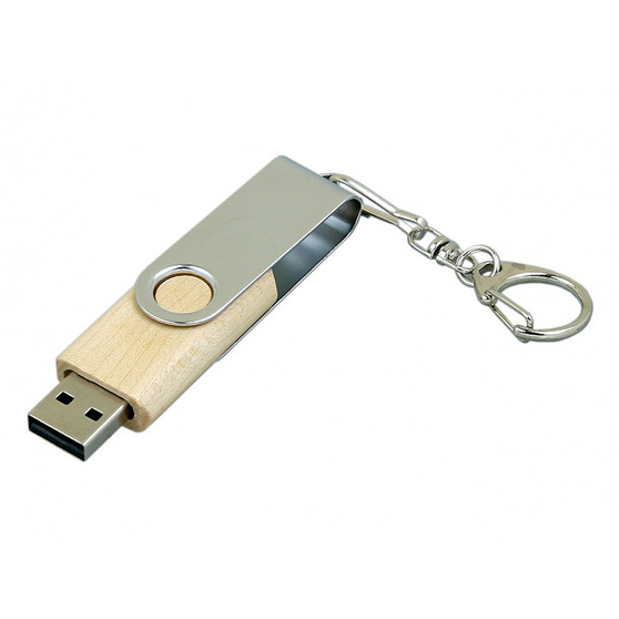 USB 2.0- флешка промо на 64 Гб с поворотным механизмом-1