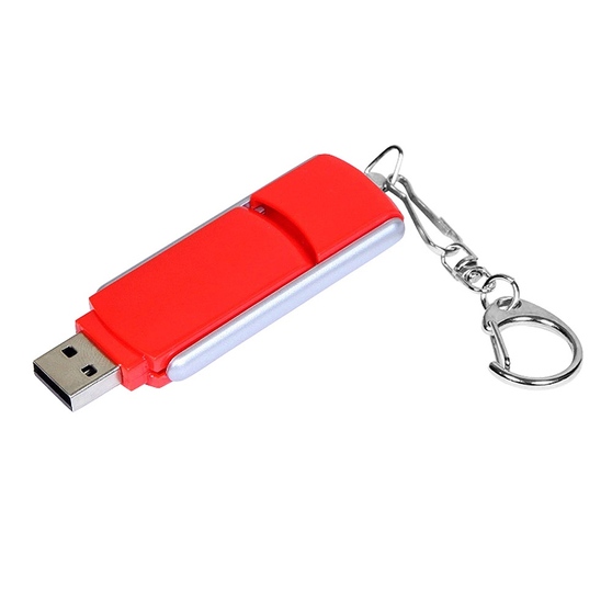USB 2.0- флешка промо на 32 Гб с прямоугольной формы с выдвижным механизмом-1