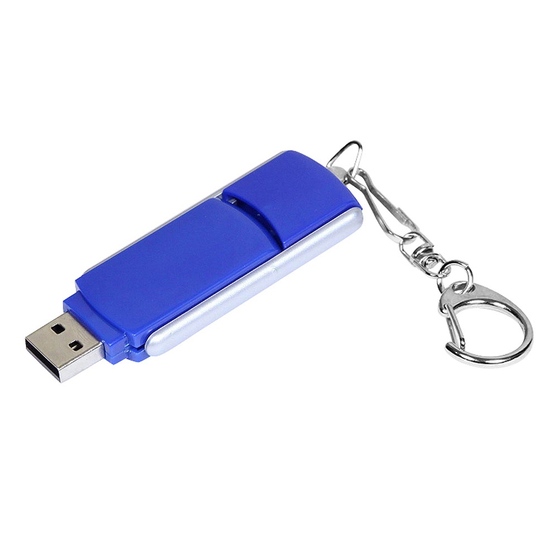 USB 2.0- флешка промо на 32 Гб с прямоугольной формы с выдвижным механизмом-1