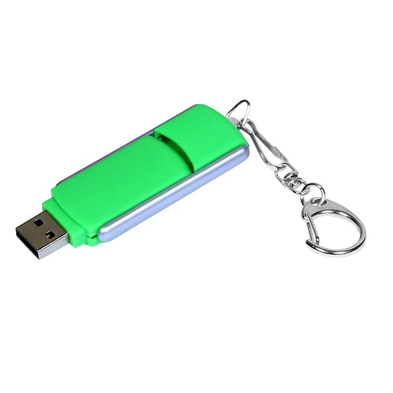 USB 2.0- флешка промо на 32 Гб с прямоугольной формы с выдвижным механизмом-1