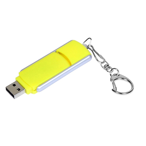 USB 2.0- флешка промо на 32 Гб с прямоугольной формы с выдвижным механизмом-1