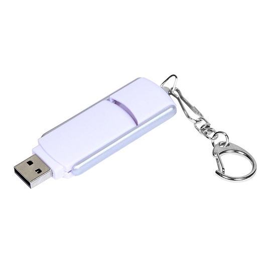 USB 2.0- флешка промо на 32 Гб с прямоугольной формы с выдвижным механизмом-1