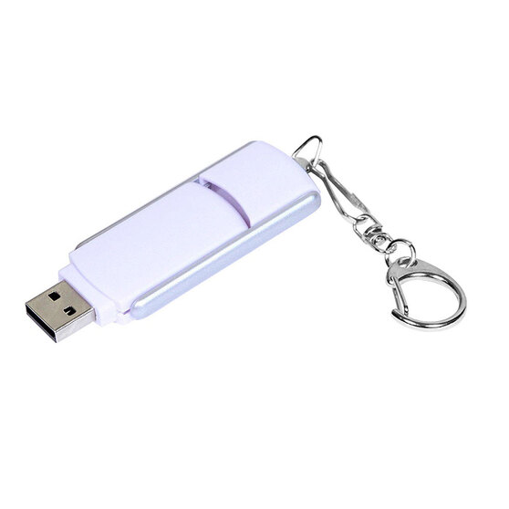 USB 2.0- флешка промо на 4 Гб с прямоугольной формы с выдвижным механизмом-1