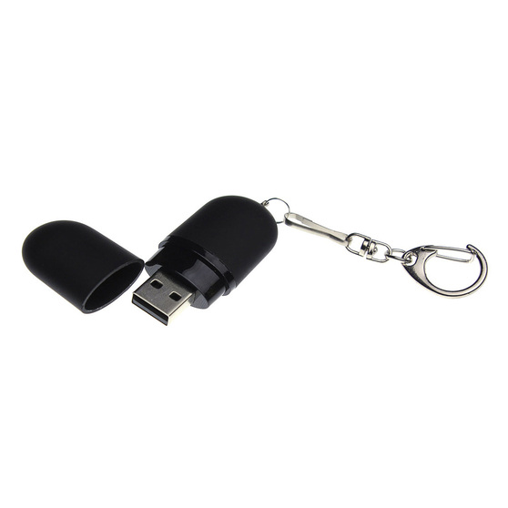 USB 2.0- флешка «Goutte Soft-touch» на 512 Мбайт каплевидной формы-1