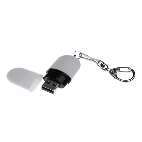 USB 2.0- флешка «Goutte Soft-touch» на 8 Гб каплевидной формы-1
