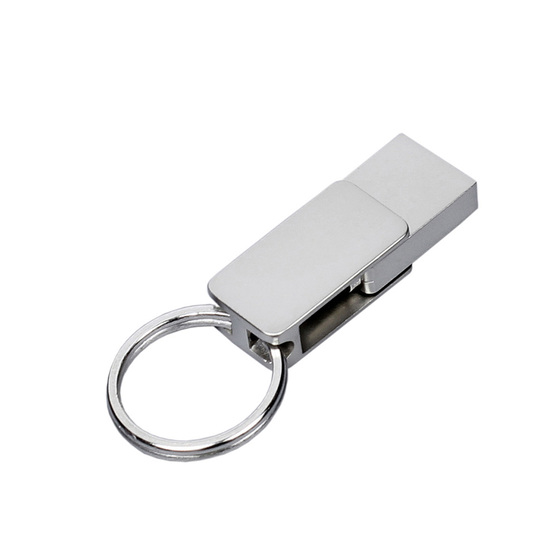 USB 2.0- флешка «Mercury» на 32 Гб с поворотным механизмом и дополнительным разъемом Type-C-2