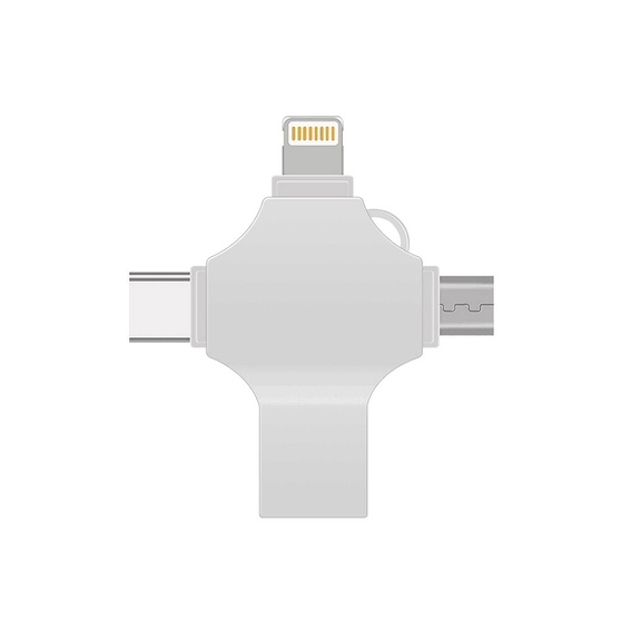 USB 3.0-флешка на 128 Гб 4-в-1 с разъемами Micro USB, Type-C и Lightning-2