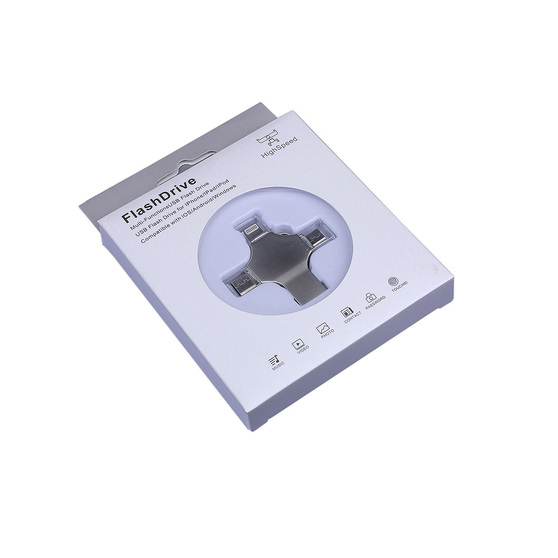 USB 3.0-флешка на 64 Гб 4-в-1 с разъемами Micro USB, Type-C и Lightning-3