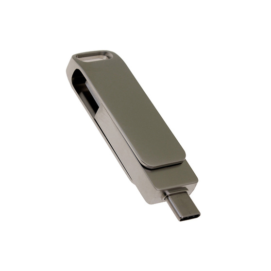 USB 3.0- флешка на 16 Гб с поворотным механизмом и дополнительным разъемом Type-C-1