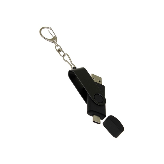 USB 3.0- флешка на 16 Гб с поворотным механизмом и дополнительным разъемом Type-C-3