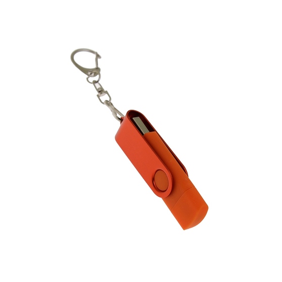 USB 3.0- флешка на 16 Гб с поворотным механизмом и дополнительным разъемом Type-C-1