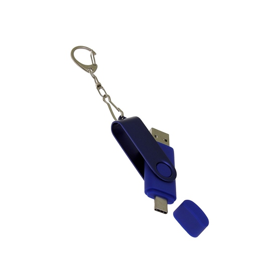 USB 3.0- флешка на 256 Гб с поворотным механизмом и дополнительным разъемом Type-C-3