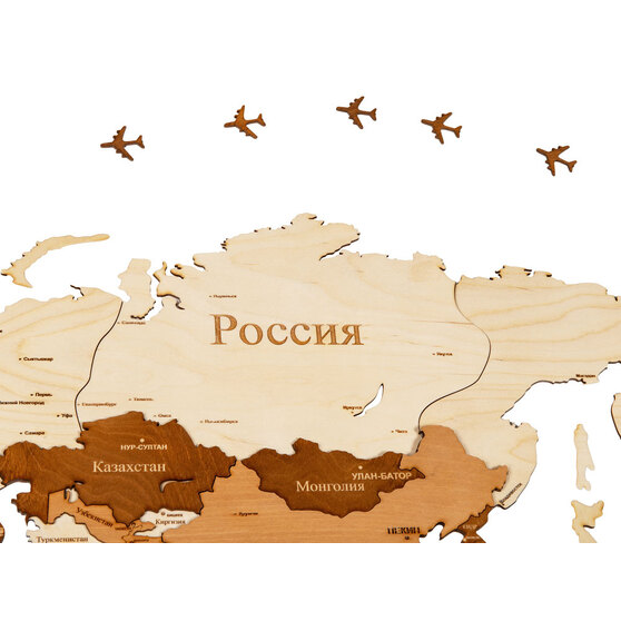 Интерьерная карта мира «World»-4