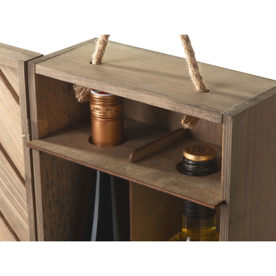Коробка подарочная из массива дерева «Two-bottle box»-7