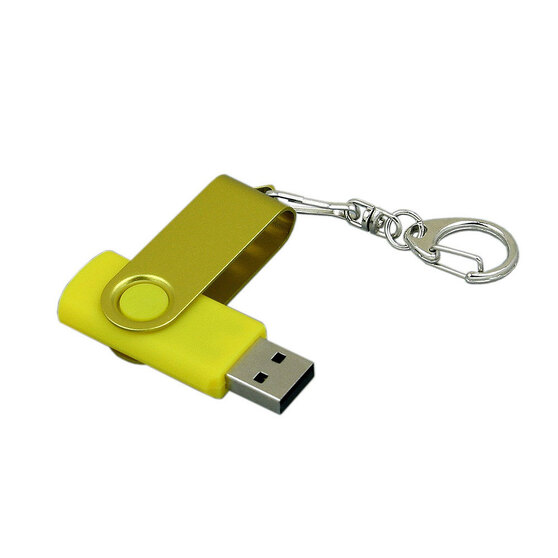 USB 3.0- флешка промо на 32 Гб с поворотным механизмом и однотонным металлическим клипом-2