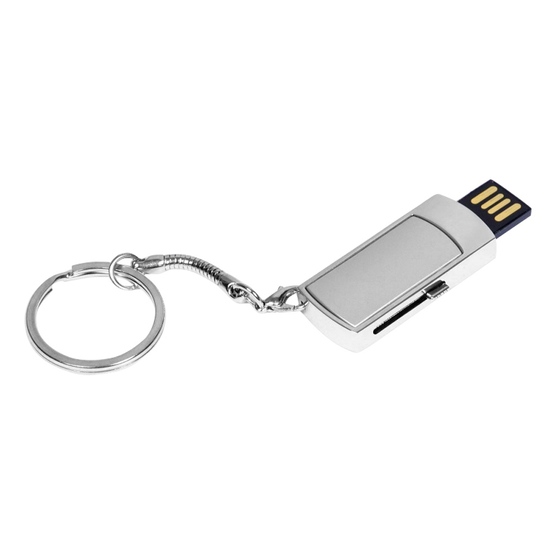 USB 2.0- флешка на 16 Гб с выдвижным механизмом и мини чипом-1