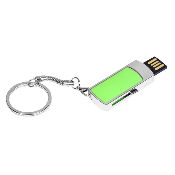 USB 2.0- флешка на 64 Гб с выдвижным механизмом и мини чипом-1