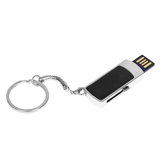 USB 2.0- флешка на 64 Гб с выдвижным механизмом и мини чипом-1