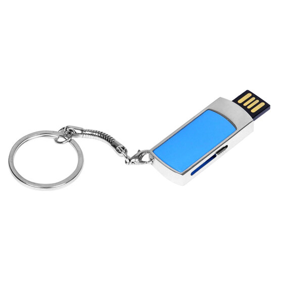 USB 2.0- флешка на 8 Гб с выдвижным механизмом и мини чипом-1