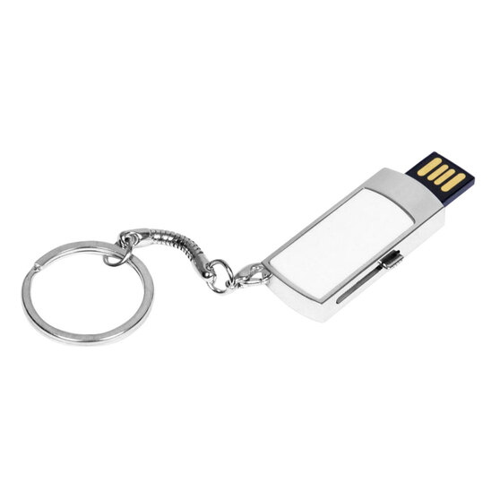 USB 2.0- флешка на 8 Гб с выдвижным механизмом и мини чипом-1