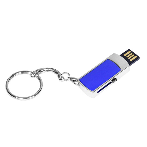 USB 2.0- флешка на 8 Гб с выдвижным механизмом и мини чипом-1