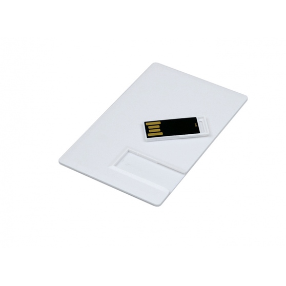 USB 2.0- флешка на 64 Гб в виде пластиковой карты с полностью выдвижным чипом-1
