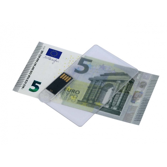 USB 2.0- флешка на 32 Гб в виде прозрачной пластиковой карты-2