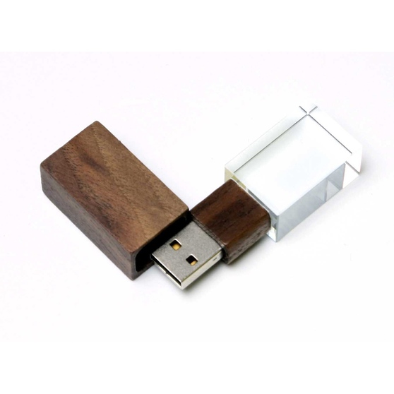 USB 2.0- флешка на 64 Гб прямоугольной формы-1