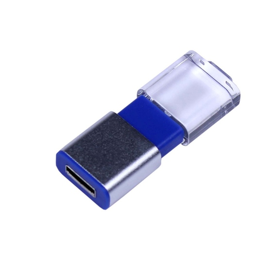USB 2.0- флешка промо на 32 Гб прямоугольной формы, выдвижной механизм-1