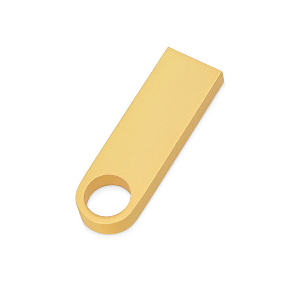 USB 2.0- флешка на 16 Гб с мини чипом, компактный дизайн с круглым отверстием-1
