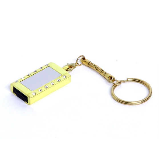 USB 2.0- флешка на 8 Гб «Кулон» с кристаллами и мини чипом-1