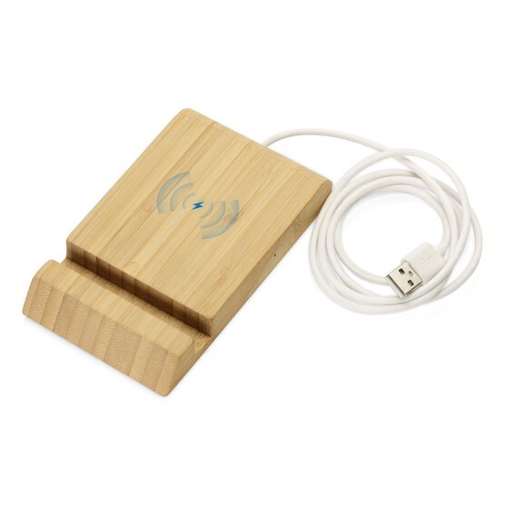 Подарочный набор с БЗУ и внешним аккумулятором «Bamboo Set»-3