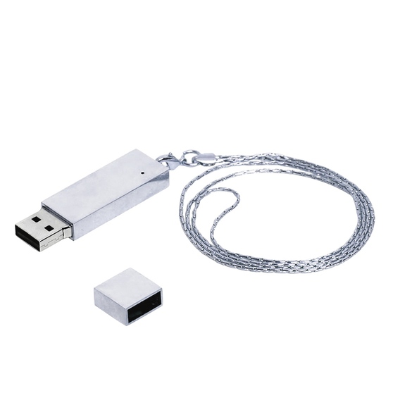 USB 2.0- флешка на 64 Гб в виде металлического слитка-1