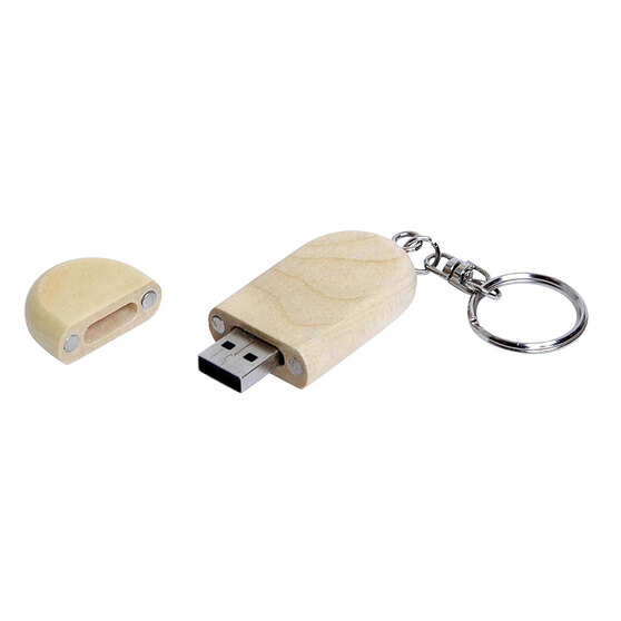 USB 3.0- флешка на 128 Гб овальной формы и колпачком с магнитом-1
