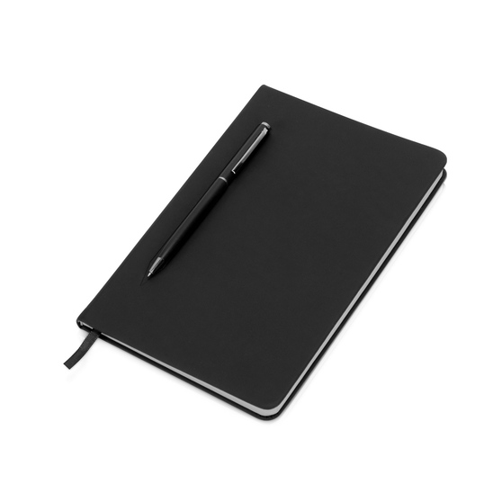 Блокнот А5 «Magnet» soft-touch с магнитным держателем для ручки-1