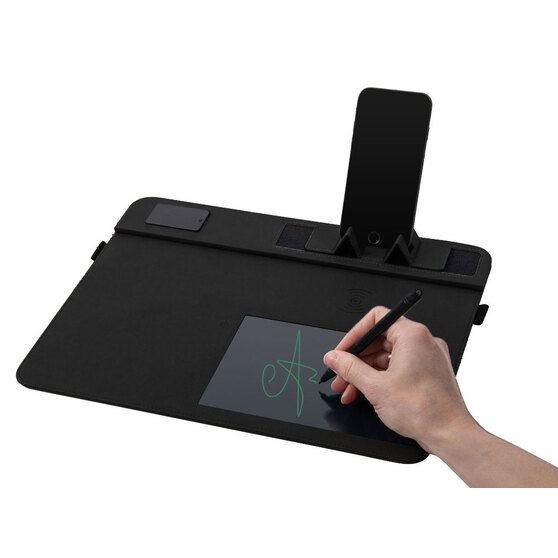 Многофункциональный коврик для мыши «Multi Pad» с беспроводной зарядкой и LCD экраном, 10 Вт-5