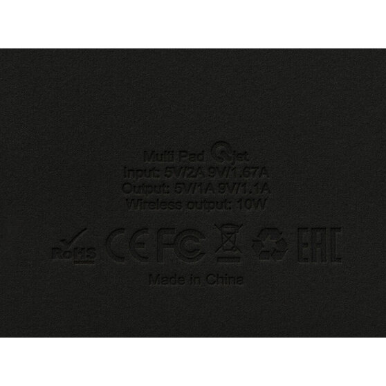 Многофункциональный коврик для мыши «Multi Pad» с беспроводной зарядкой и LCD экраном, 10 Вт-10