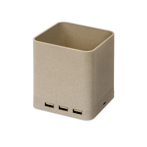 Настольный органайзер Cubic с функциями USB-хаба и беспроводной зарядки-2